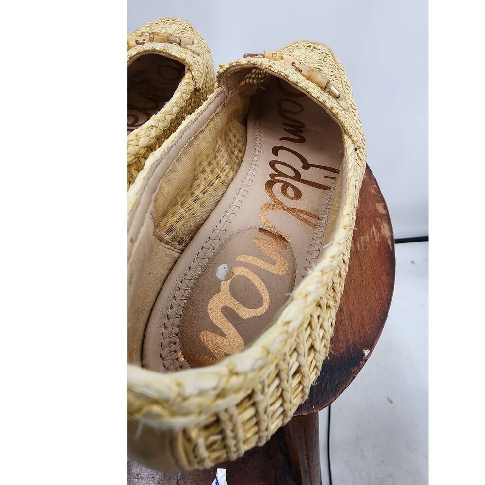 Sam Edelman Lowell Classic Wicker Style Summer Casual Beach Loafers Size 7.5 - Picture 7 of 8